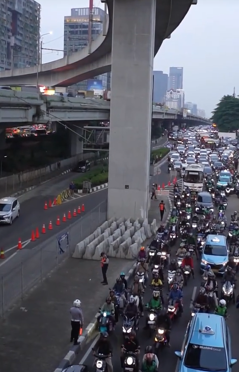 Kemacetan di TB Simatupang.